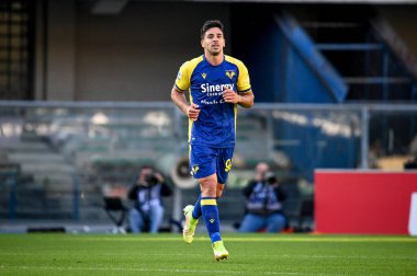 Giovanni Simeoni (Verona) İtalyan futbol takımı Serie A maçında portresi Hellas Verona FC 'ye karşı SS Lazio maçı, Verona, İtalya' da Marcantonio Bentegodi Stadyumu, 24 Ekim 2021 - Fotoğraf: Ettore Griffoni