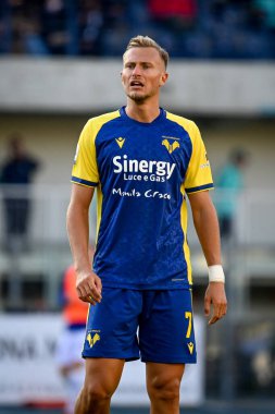 İtalyan futbolu Serie A maçında Antonin Barak (Verona) portresi, Verona, İtalya 'daki Marcantonio Bentegodi Stadyumu' nda Hellas Verona FC 'ye karşı SS Lazio maçı, 24 Ekim 2021 - Fotoğraf: Ettore Griffoni