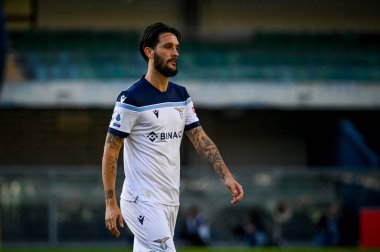 Luis Alberto (Lazio) İtalya 'nın Serie A maçı sırasında İtalya' nın Verona kentinde bulunan Marcantonio Bentegodi Stadyumu 'nda Hellas Verona FC' ye karşı SS Lazio 'nun portresi.