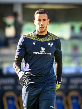 Lorenzo Montipo (Verona), İtalya 'nın Verona şehrindeki Marcantonio Bentegodi Stadyumu' nda oynanan Hellas Verona FC - SS Lazio maçında 24 Ekim 2021 - Fotoğraf: Ettore Griffoni