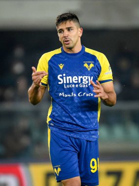 Giovanni Simeoni (Verona) İtalya futbolu sırasındaki portresi Serie A karşılaşmasında Hellas Verona FC ile Juventus FC arasında Verona, İtalya 'daki Marcantonio Bentegodi Stadyumu' nda 30 Ekim 2021 - Fotoğraf: Ettore Griffoni