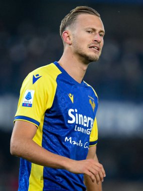 İtalya futbolu sırasındaki Antonin Barak (Verona) portresi Serie A maçında Hellas Verona FC ile Juventus FC arasında İtalya 'nın Verona kentinde Marcantonio Bentegodi Stadyumu' nda oynanan karşılaşma, 30 Ekim 2021 - Fotoğraf: Ettore Griffoni
