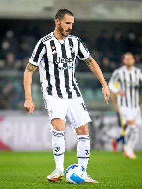 Leonardo Bonucci (Juventus) İtalyan futbolu Serie A maçı sırasında İtalya 'nın Verona kentindeki Marcantonio Bentegodi Stadyumu' nda Hellas Verona FC 'ye karşı Juventus FC maçı, 30 Ekim 2021 - Fotoğraf: Ettore Griffoni