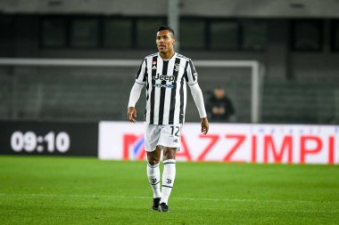 Alex Sandro (Juventus) İtalya futbolu sırasındaki portresi Serie A maçında Hellas Verona FC ile Juventus FC arasında Verona, İtalya 'daki Marcantonio Bentegodi Stadyumu' nda 30 Ekim 2021 - Fotoğraf: Ettore Griffoni