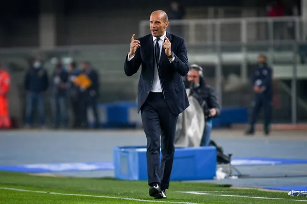 Massimiliano Allegri Teknik Direktör Juventus Ekim 2021 Talya Nın Verona — Stok fotoğraf