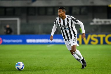 Alex Sandro (Juventus) İtalyan futbolu Serie A maçı sırasında İtalya 'nın Verona kentindeki Marcantonio Bentegodi Stadyumu' nda Hellas Verona FC 'ye karşı Juventus FC maçı, 30 Ekim 2021 - Fotoğraf: Ettore Griffoni