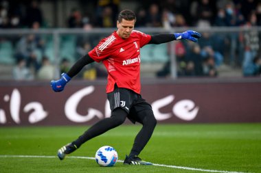 Wojciech Szczesny (Juventus) İtalyan futbol takımı Serie A maçında, Verona, İtalya 'daki Marcantonio Bentegodi Stadyumu' nda Hellas Verona FC - 30 Ekim 2021