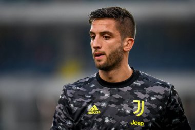 Rodrigo Bentancur (Juventus) İtalyan futbolu Serie A karşılaşması sırasında İtalya 'nın Verona kentindeki Marcantonio Bentegodi Stadyumu' nda Hellas Verona FC ile Juventus FC karşılaşması sırasında yapılan ısınma portresi.