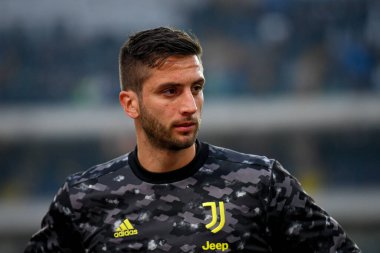 Rodrigo Bentancur (Juventus) İtalyan futbolu Serie A karşılaşması sırasında İtalya 'nın Verona kentindeki Marcantonio Bentegodi Stadyumu' nda Hellas Verona FC ile Juventus FC karşılaşması sırasında yapılan ısınma portresi.