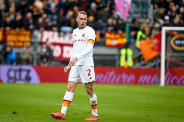 İtalyan futbolu Serie A maçında Roma 'nın Rick Karsdorp portresi Venezia FC ile AS Roma maçında Venedik, İtalya' daki Pier Luigi Penzo stadyumunda, 07 Kasım 2021 - Fotoğraf: Ettore Griffoni
