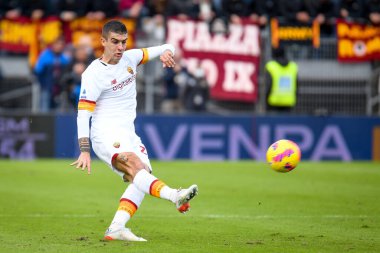 Roma 'nın Gianluca Mancini portresi İtalyan futbolu Serie A maçında Venezia FC ile AS Roma maçında Venedik, İtalya' daki Pier Luigi Penzo stadyumunda, 07 Kasım 2021 - Fotoğraf: Ettore Griffoni