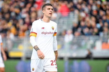 İtalyan futbolu Serie A maçında Roma 'nın Gianluca Mancini portresi Venezia FC ile AS Roma maçında Venedik, İtalya' daki Pier Luigi Penzo stadyumunda, 07 Kasım 2021 - Fotoğraf: Ettore Griffoni