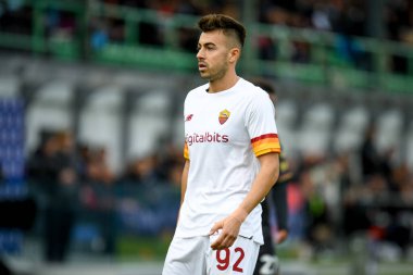 Roma 'nın Stephan El Shaarawy portresi İtalyan futbolu Serie A maçında Venezia FC, İtalya' nın Venedik kentindeki Pier Luigi Penzo stadyumunda AS Roma 'ya karşı, 27 Kasım 2021 - Fotoğraf: Ettore Griffoni