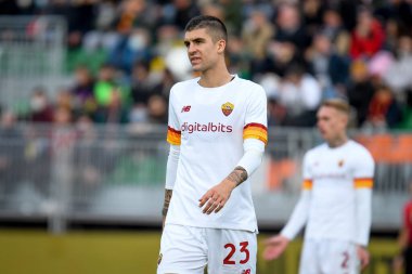 İtalyan futbolu Serie A maçında Roma 'nın Gianluca Mancini portresi Venezia FC ile AS Roma maçında Venedik, İtalya' daki Pier Luigi Penzo stadyumunda, 07 Kasım 2021 - Fotoğraf: Ettore Griffoni