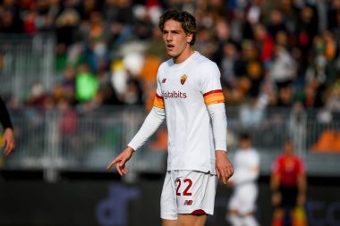 İtalyan futbolu Serie A maçında Roma 'nın Nicolo Zaniolo portresi Venezia FC ile AS Roma maçında Venedik, İtalya' daki Pier Luigi Penzo stadyumunda, 07 Kasım 2021 - Fotoğraf: Ettore Griffoni