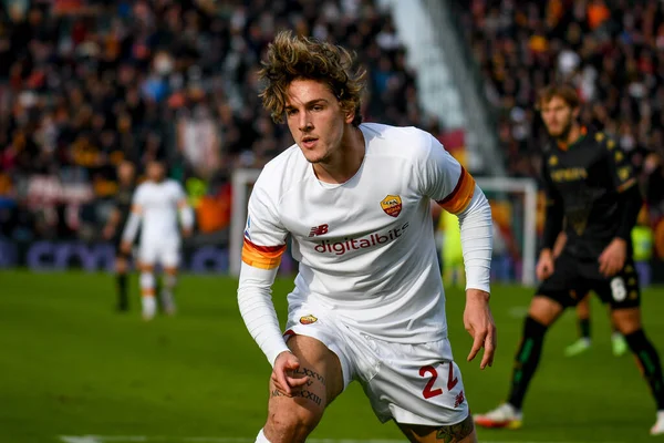 İtalyan futbolu Serie A maçında Roma 'nın Nicolo Zaniolo portresi Venezia FC ile AS Roma maçında Venedik, İtalya' daki Pier Luigi Penzo stadyumunda, 07 Kasım 2021 - Fotoğraf: Ettore Griffoni