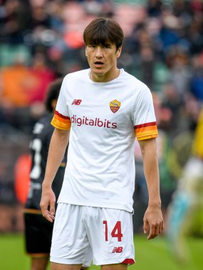 İtalya futbol takımı Serie A maçında Roma 'nın Eldor Shomurodov portresi Venezia FC ile AS Roma maçında Venedik, İtalya' daki Pier Luigi Penzo stadyumunda, 07 Kasım 2021 - Fotoğraf: Ettore Griffoni