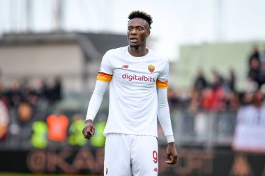 İtalyan futbolu Serie A maçında Roma 'nın Tammy Abraham portresi Venezia FC ile AS Roma maçı Venedik, İtalya' daki Pier Luigi Penzo stadyumunda, 07 Kasım 2021 - Fotoğraf: Ettore Griffoni