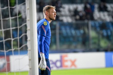İngiltere 'den Aaron Ramsdale FIFA Dünya Kupası elemeleri sırasında Katar 2022 Dünya Kupası elemeleri - San Marino' daki San Marino Stadyumu 'nda San Marino' ya karşı İngiltere - 15 Kasım 2021