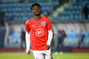 İngiliz Bukayo Saka, FIFA Dünya Kupası Katar 2022 Dünya Kupası elemeleri sırasında - San Marino, San Marino 'daki San Marino Stadyumu' nda San Marino 'ya karşı İngiltere - 15 Kasım 2021