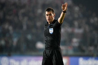 Hakem Rade Obrenoviç FIFA Dünya Kupası elemeleri sırasında Katar 2022 - San Marino 'daki San Marino Stadyumu' nda San Marino 'ya karşı İngiltere - 15 Kasım 2021 - Fotoğraf: Ettore Griffoni