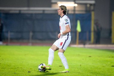 İngiltere 'den Conor Gallagher FIFA Dünya Kupası elemeleri sırasında Katar 2022 Dünya Kupası elemeleri - San Marino' daki San Marino Stadyumu 'nda San Marino' ya karşı İngiltere - 15 Kasım 2021