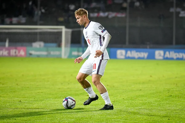 İngiltere 'den Emile Smith Rowe FIFA Dünya Kupası elemeleri sırasında Katar 2022 Dünya Kupası elemeleri - San Marino' daki San Marino Stadyumu 'nda San Marino' ya karşı İngiltere - 15 Kasım 2021