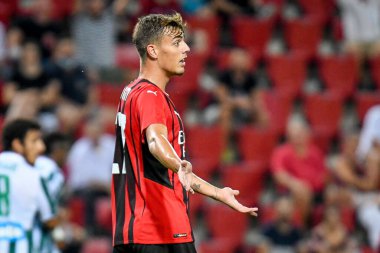Daniel Maldini (Milan), İtalya 'nın Trieste kentindeki Nereo Rocco stadyumunda oynanan AC Milan-Panathinaikos FC maçında tepki gösterdi.