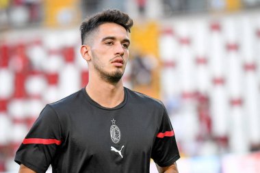 Andrea Capone (Milan), İtalya 'nın Trieste kentindeki Nereo Rocco Stadyumu' nda oynanan AC Milan-Panathinaikos FC maçında portresi.
