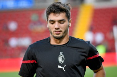 Brahim Diaz (Milan), İtalya 'nın Trieste kentindeki Nereo Rocco Stadyumu' nda oynanan AC Milan-Panathinaikos FC maçında portresi.