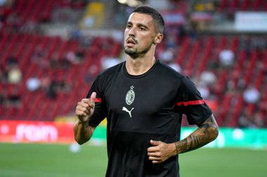 Rade Kruniç (Milan), İtalya 'nın Trieste kentindeki Nereo Rocco stadyumunda oynanan dostluk maçında AC Milan' a karşı Panathinaikos FC 'nin portresi.