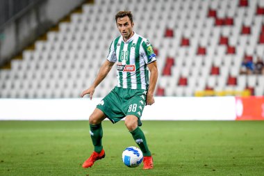 Jose Mauricio (Panathinaikos), İtalya 'nın Trieste kentindeki Nereo Rocco Stadyumu' nda oynanan AC Milan-Panathinaikos FC maçında görev başında.