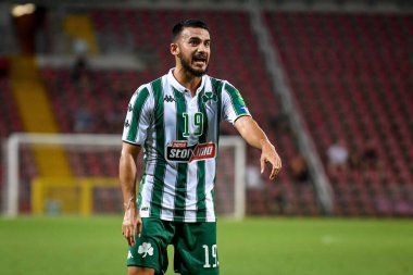 Lucas Villafanez (Panathinaikos) İtalya 'nın Trieste kentindeki Nereo Rocco Stadyumu' nda oynanan AC Milan-Panathinaikos FC maçında portresi.