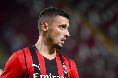 Rade Kruniç (Milan), İtalya 'nın Trieste kentindeki Nereo Rocco stadyumunda oynanan dostluk maçında AC Milan' a karşı Panathinaikos FC 'nin portresi.
