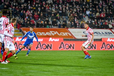 Federico Proia (Vicenza) İtalya Futbol Şampiyonası Ligi BKT Vicenza-Brescia Calcio maçında 20 Kasım 2021 'de İtalya' nın Vicenza kentindeki Stadio Romeo Menti 'de gol attı.