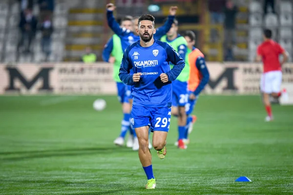 Marko Pajac (Brescia) İtalya Futbol Şampiyonası Ligi BKT Vicenza-Brescia Calcio maçında 20 Kasım 2021 'de İtalya' nın Vicenza kentindeki Stadio Romeo Menti 'de yapılan ısınma maçında portresi