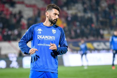 Marko Pajac (Brescia), İtalya Futbol Şampiyonası Ligi BKT Vicenza-Brescia Calcio maçında 20 Kasım 2021 'de İtalya' nın Vicenza şehrindeki Romeo Menti Stadyumu 'nda çekildi.