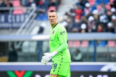 Bologna 'nın Lukasz Skorupski portresi İtalyan futbolu Serie A maçında Bologna FC - Venezia FC maçı Renato Dall & # 39; Ara stadyumunda, 21 Kasım 2021 - Fotoğraf: Ettore Griffoni