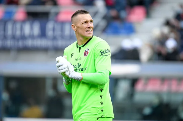 Bologna 'nın Lukasz Skorupski portresi İtalyan futbolu Serie A maçında Bologna FC - Venezia FC maçı Renato Dall & # 39; Ara stadyumunda, 21 Kasım 2021 - Fotoğraf: Ettore Griffoni