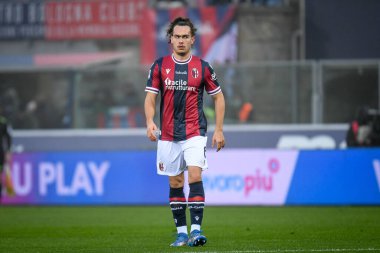 İtalya 'nın Bologna şehrinde 21 Kasım 2021' de Renato Dall & # 39; Ara Stadyumu 'nda oynanan İtalya futbolu Serie A maçında Bologna FC, Venezia FC' ye karşı.
