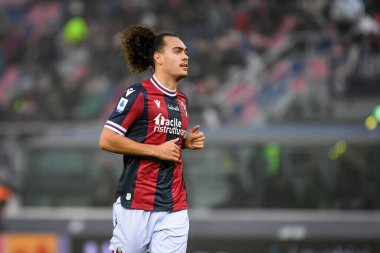 İtalya 'nın Bologna şehrinde 21 Kasım 2021' de Renato Dall & # 39; Ara Stadyumu 'nda oynanan İtalya futbolu Serie A maçında Bologna FC, Venezia FC' ye karşı.