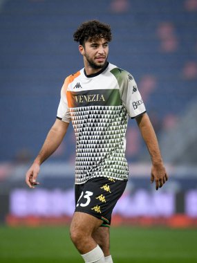 İtalya 'nın Bologna FC - Venezia FC maçı sırasında İtalya' nın Bologna şehrindeki Renato Dall & # 39; Ara stadyumunda oynanan Sofian Kiyine portresi - 21 Kasım 2021