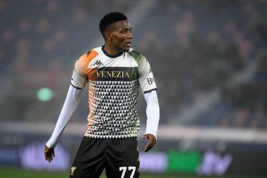 İtalyan futbolu Serie A maçında Venezia 'nın David Okereke portresi Bologna FC - Venezia FC maçı, Renato Dall & # 39; Ara Stadyumu, 21 Kasım 2021 - Fotoğraf: Ettore Griffoni