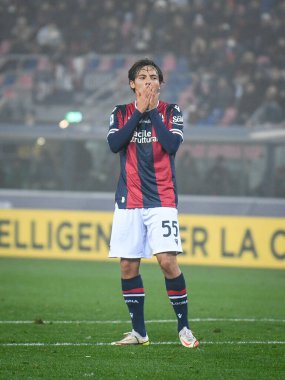 İtalya futbol takımı Serie A maçında Bologna FC - Venezia FC maçında Bologna 'nın Emanuel Vignato portresi, Renato Dall # 39; Ara stadyumunda 21 Kasım 2021 - Fotoğraf: Ettore Griffoni