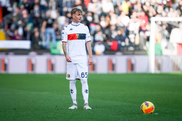 Nicolo 'Rovella (Ceneviz) İtalya futbol takımı Serie A maçında Udinese Calcio ile Ceneviz CFC arasında Udine, İtalya' da Dacia Arena Stadyumu 'nda oynanan karşılaşmada 28 Kasım 2021 - Fotoğraf: Ettore Griffoni