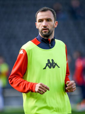 İtalya futbolu sırasındaki Milan Badelj (Cenova) portresi Udinese Calcio ile Ceneviz CFC maçı Udine, İtalya 'daki Dacia Arena stadyumunda, 28 Kasım 2021 - Fotoğraf: Ettore Griffoni