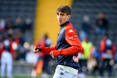Andrea Cambiaso (Cenova) İtalyan futbolu Serie A maçı sırasında Udinese Calcio ile Ceneviz CFC 'nin Friuli - Dacia Arena Stadyumu, Udine, İtalya' da 28 Kasım 2021 - Fotoğraf: Ettore Griffoni
