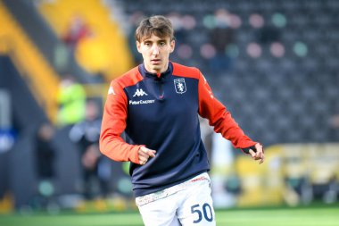 Andrea Cambiaso (Cenova) İtalyan futbolu Serie A maçı sırasında Udinese Calcio ile Ceneviz CFC 'nin Friuli - Dacia Arena Stadyumu, Udine, İtalya' da 28 Kasım 2021 - Fotoğraf: Ettore Griffoni