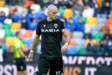 Bram Nuytinck (Udinese) İtalya futbolu sırasındaki portre Udinese Calcio ile Ceneviz CFC maçı Udine, İtalya 'da Dacia Arena Stadyumu' nda, 28 Kasım 2021