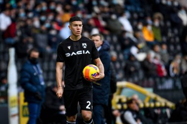 İtalya futbol takımı Serie A maçında Nehuen Perez (Udinese) portresi Udinese Calcio ile Ceneviz CFC maçı Udine, İtalya 'da Dacia Arena Stadyumu' nda, 28 Kasım 2021